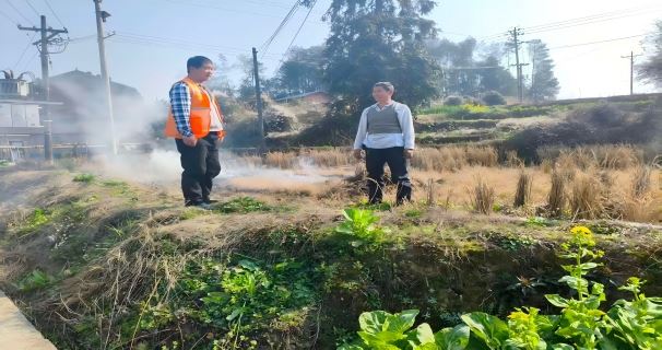 福寿镇筑牢秸秆禁烧防线